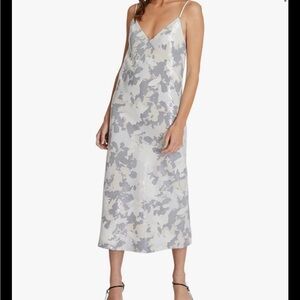 Club Monaco Midi Sequin Slip Dress With Side Slit NWT $298 Women Sz 8